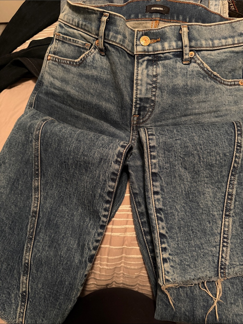 Express Women's BootLeg Blue Denim Jeans